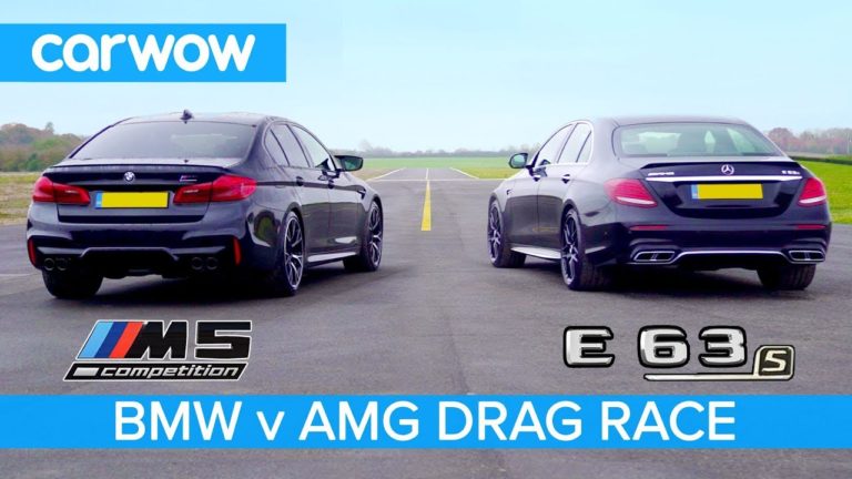 BMW M5 vs Mercedes AMG E 63 S Drag Race
