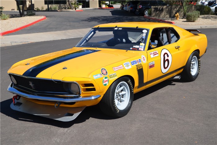 1970 Ford Mustang Boss 302 Fastback A/S Race Car - Front view