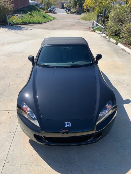 2009 Honda S2000 - top down front view