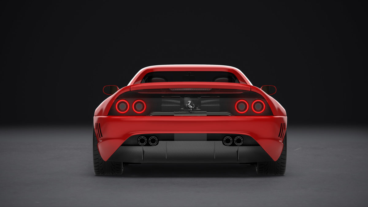 Custom Ferrari 348 - rear view