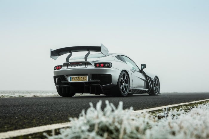 Ginetta Akula 600bhp supercar - rear side view