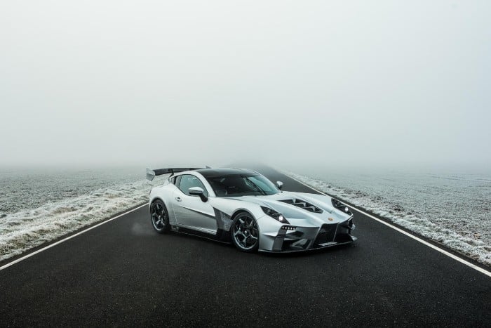 Ginetta Akula 600bhp supercar - front side view