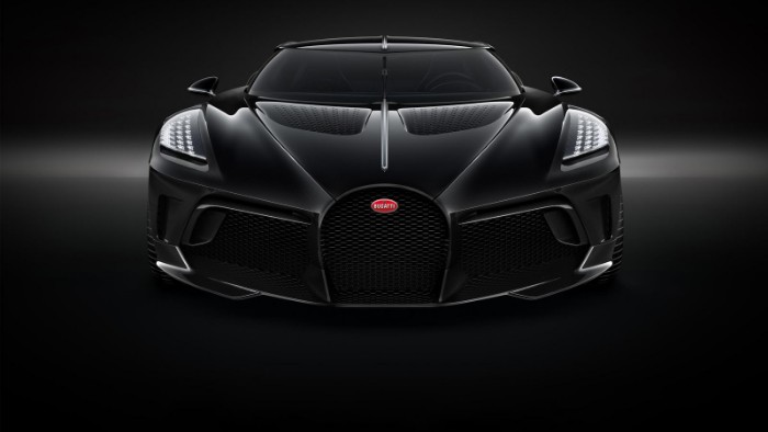 Bugatti La Voiture Noire - front view render
