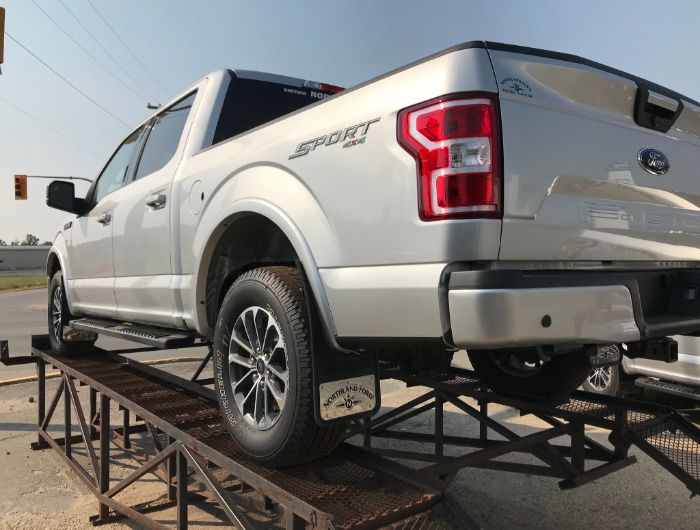 2019 Ford F150 pickup truck - rear corner view