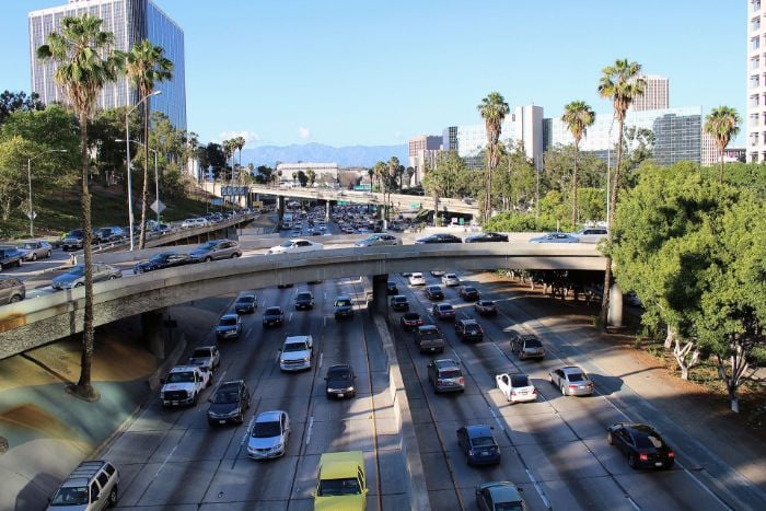 Traffic on the Eastshore Freeway in Berkeley