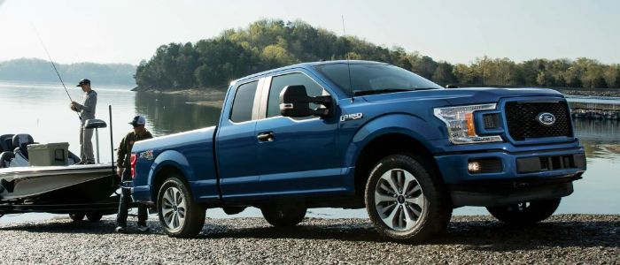 2019 Ford F150 pickup truck - front corner view
