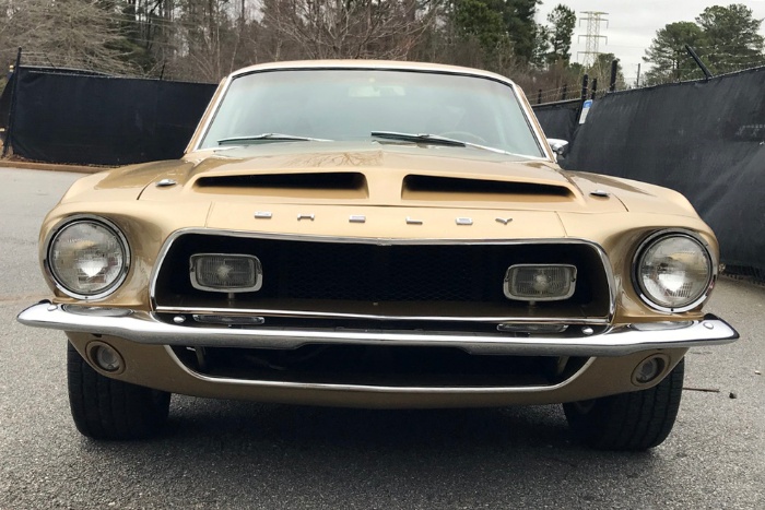 1968 Sunlit Gold Shelby Cobra GT500 - front view