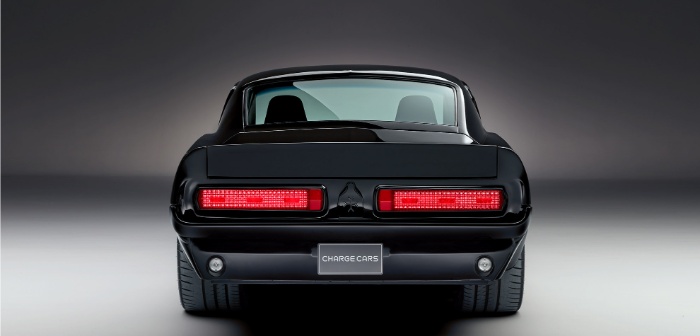 Electric Mustang rear view