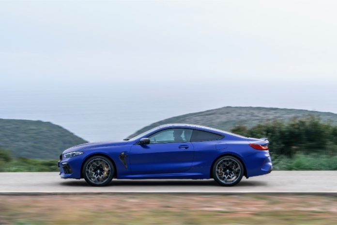 2020 BMW M8 Coupe - side view