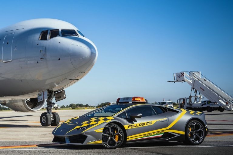 This Lambo’s only Job is to Guide Planes at this Italian Airport