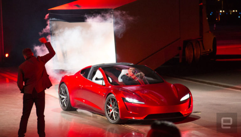 The New Tesla Roadster SpaceX Package Features Rocket Thrusters
