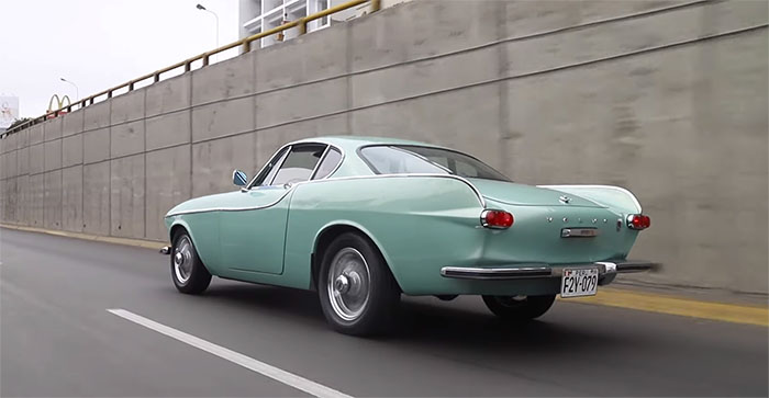1965 Volvo P1800S - restored and electrified - rear view